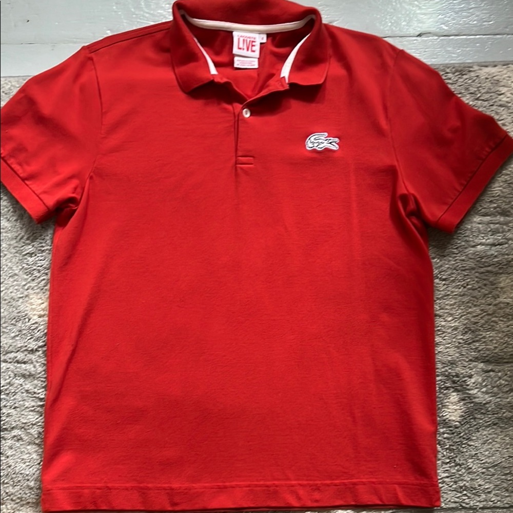 Lacoste Live Red Polo Shirt
